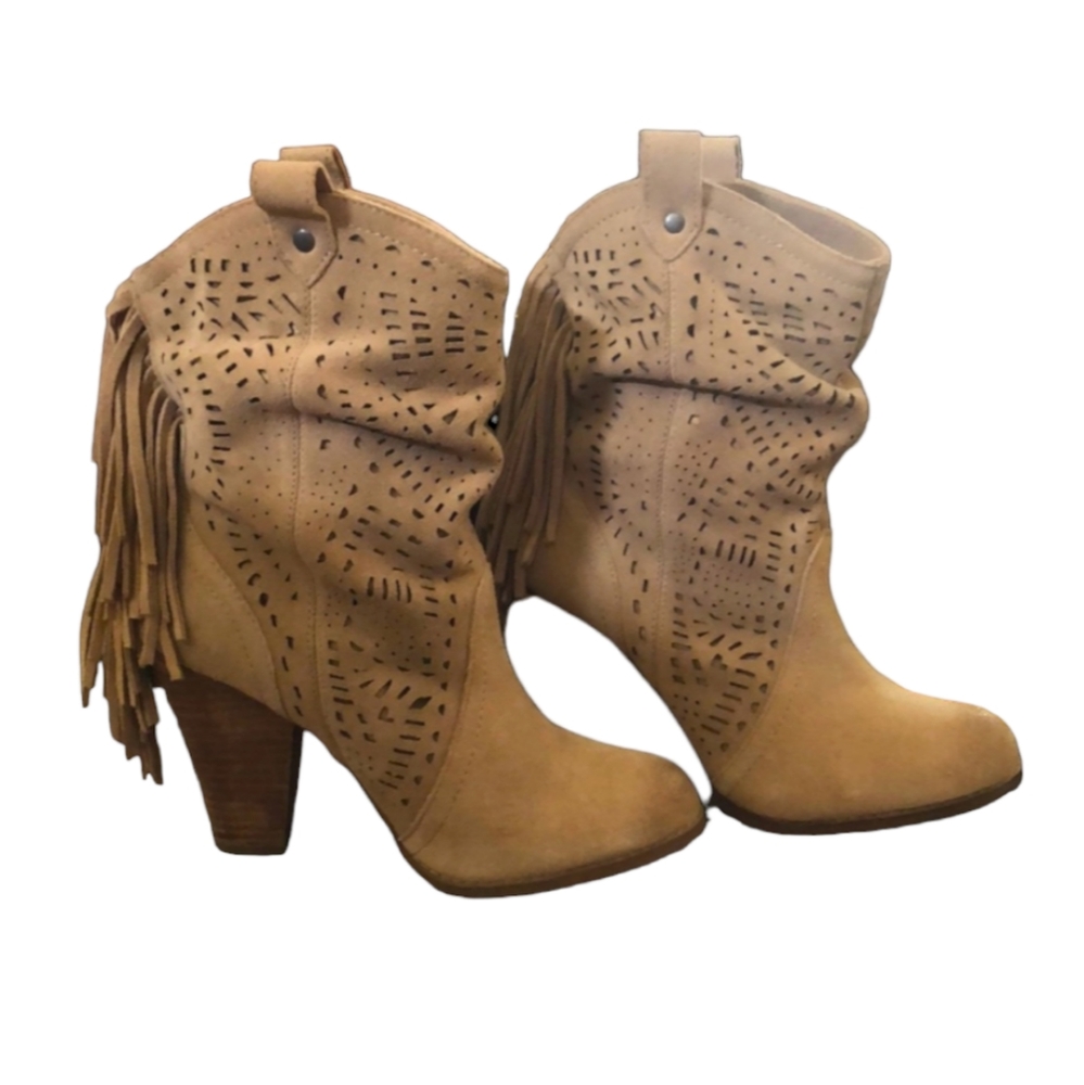 Fringe booties